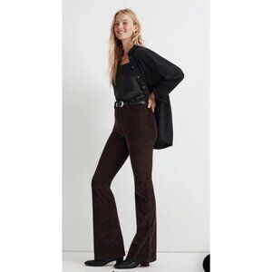 Madewell Perfect Vintage Flare Corduroy Pant Women 30 Brown Western Retro Preppy